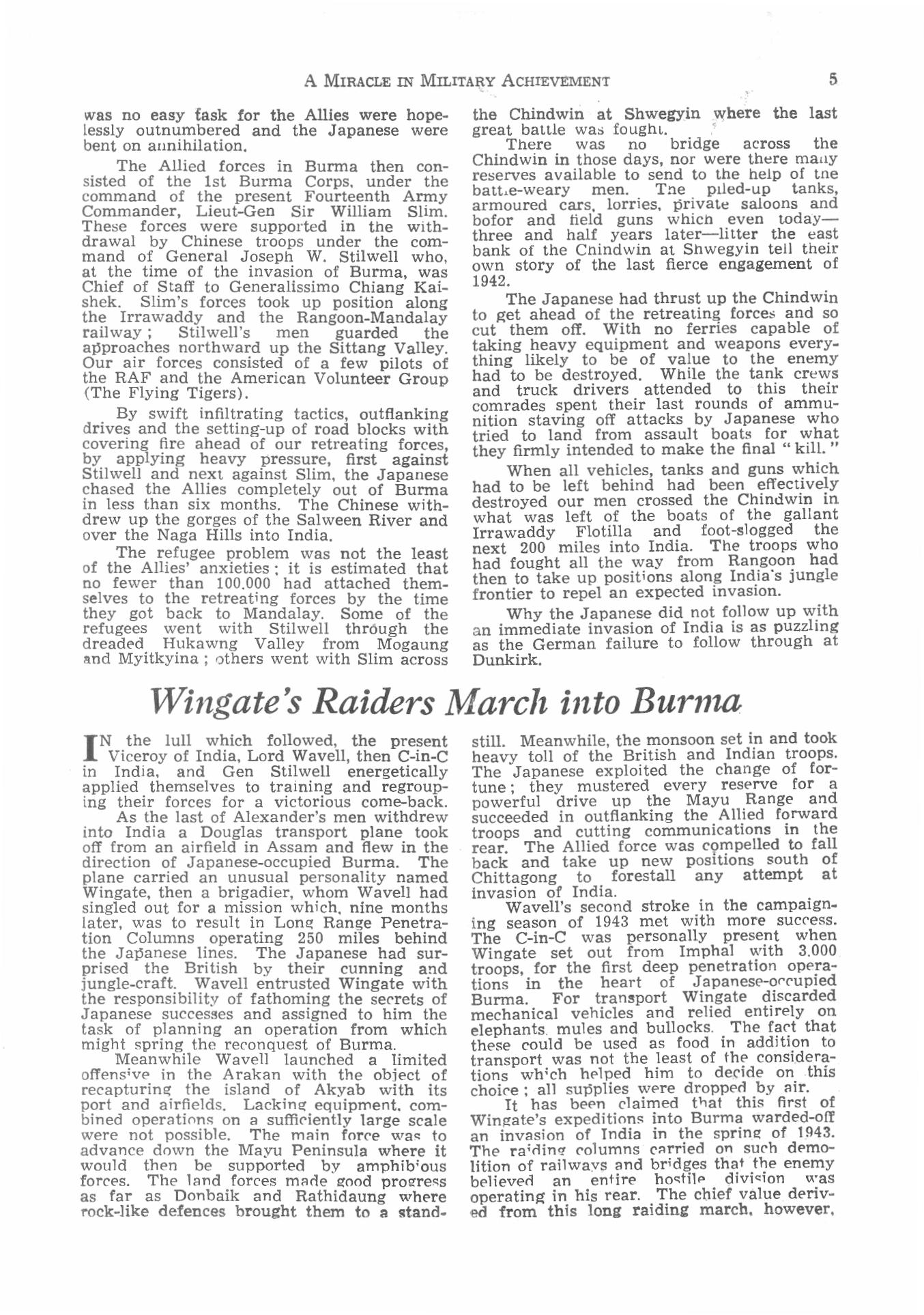  Burma - A Miracle in Military Achievement 