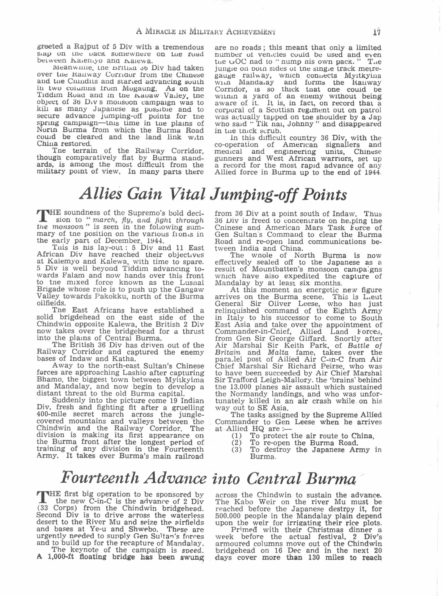  Burma - A Miracle in Military Achievement 