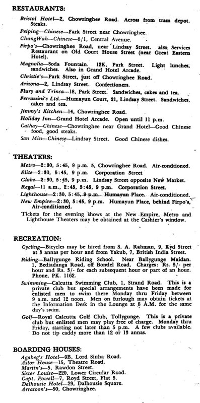  Guide to Calcutta 