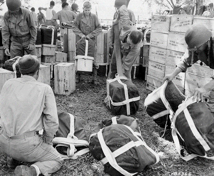  Packing supplies for air-drop 