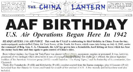  AAF Birthday Special Edition page - July 6 1945 