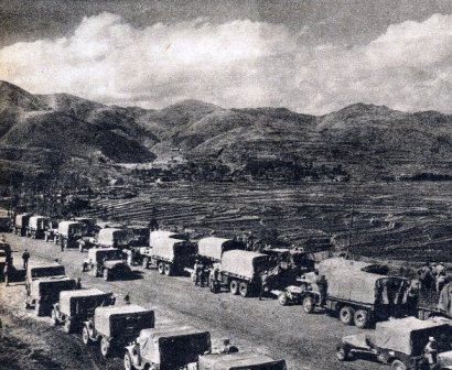  Convoy assembled for triumphant entry into Kunming 