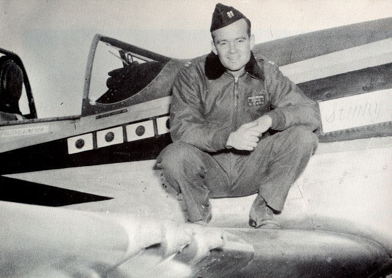  John Meyer on the wing of his P-51 